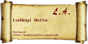 Ludányi Anita névjegykártya