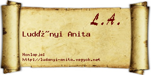 Ludányi Anita névjegykártya